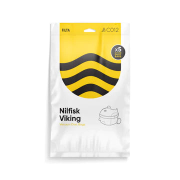 NILFISK VIKING MICROFIBRE VACUUM CLEANER BAGS 5PK (C012)