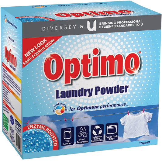 OPTIMO TOP LOADER LAUNDRY POWDER 12KG