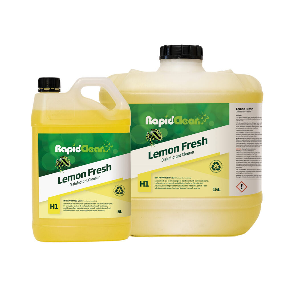 RAPID CLEAN LEMON FRESH DISINFECTANT CLEANER