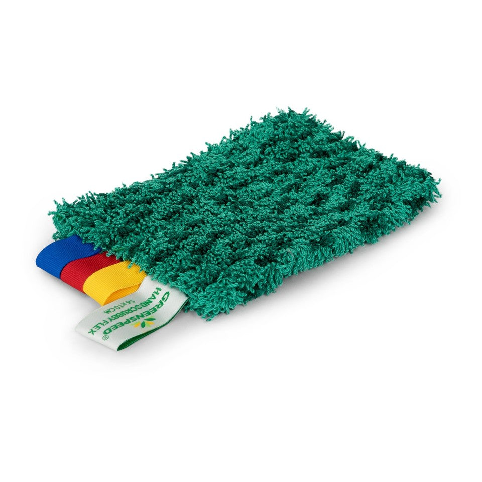 GREENSPEED HANDSCRUBBY FLEX GREEN 10CM X 14CM